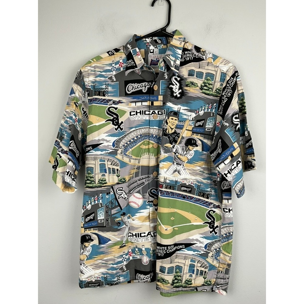 Chicago White Sox‎ 2005 World Series Champions Hawaiian Shirt M Reyn Spooner